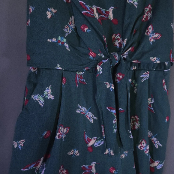 Matilda Jane Romper Evergreen Wide Leg XS Cottagecore Whimsical Fairy Teacher - Picture 4 of 10